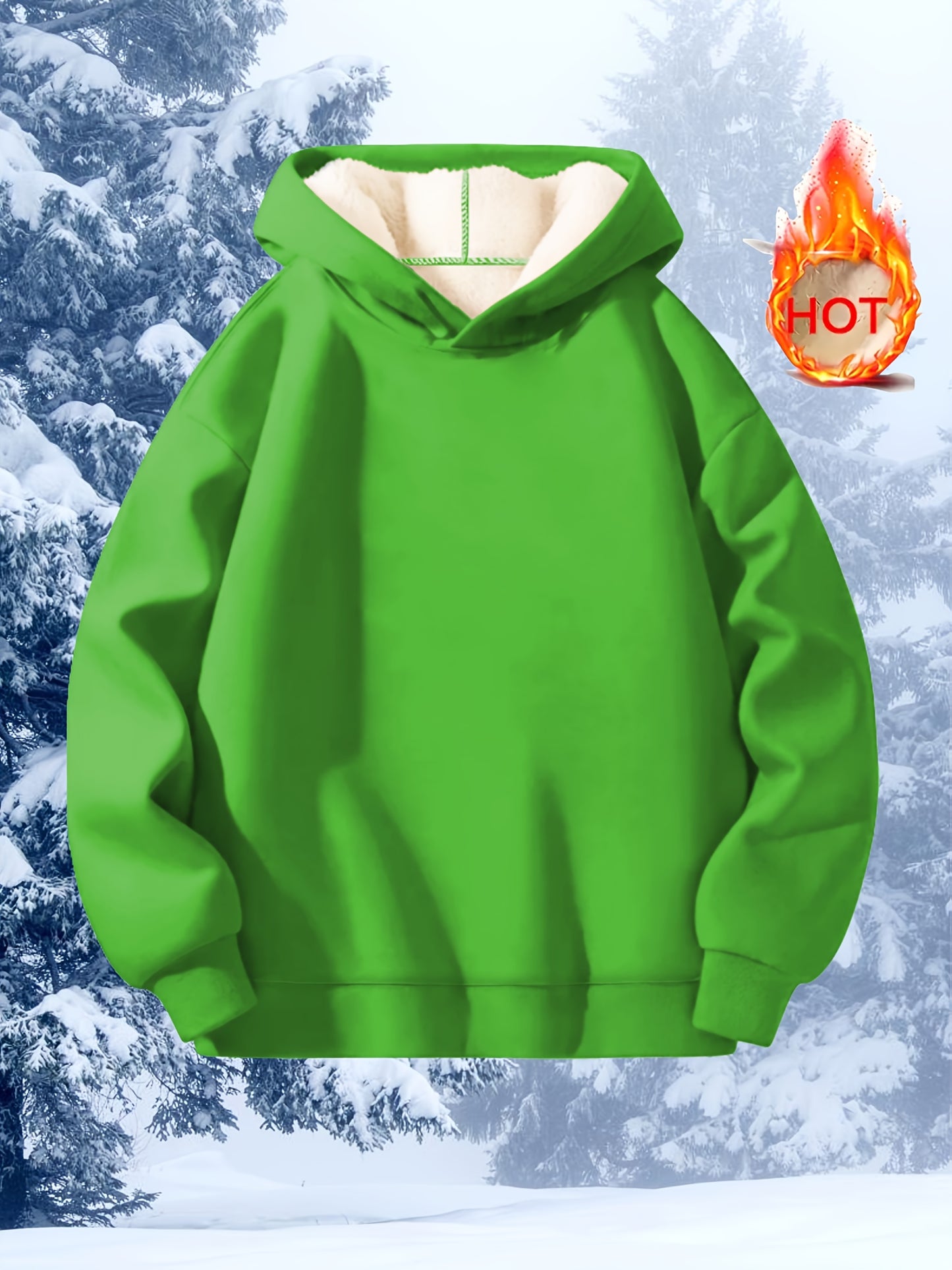 Comfortable Sherpa Fleece Hoodie for Women with Hooded Long Sleeve Warm Relaxed Oversized Style