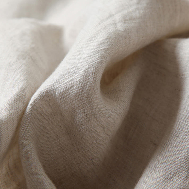 Effortless Linen Wide Leg Pants for Women with High Waist Pleated Relaxed Flowing Casual Style