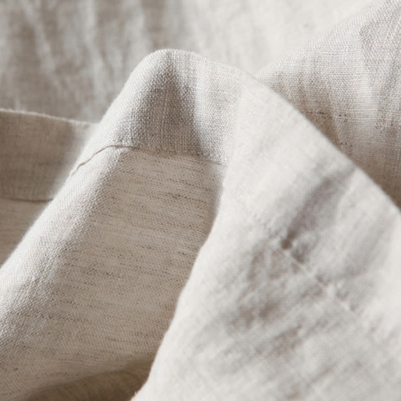 Effortless Linen Wide Leg Pants for Women with High Waist Pleated Relaxed Flowing Casual Style