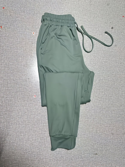 Comfortable Jogger Pants for Women with High Waist Drawstring Tapered Relaxed Pocket Casual Style