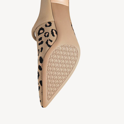 Elegant Mules Heels for Women with Pointed Toe Buckle Strap Kitten Heel Slip On Style