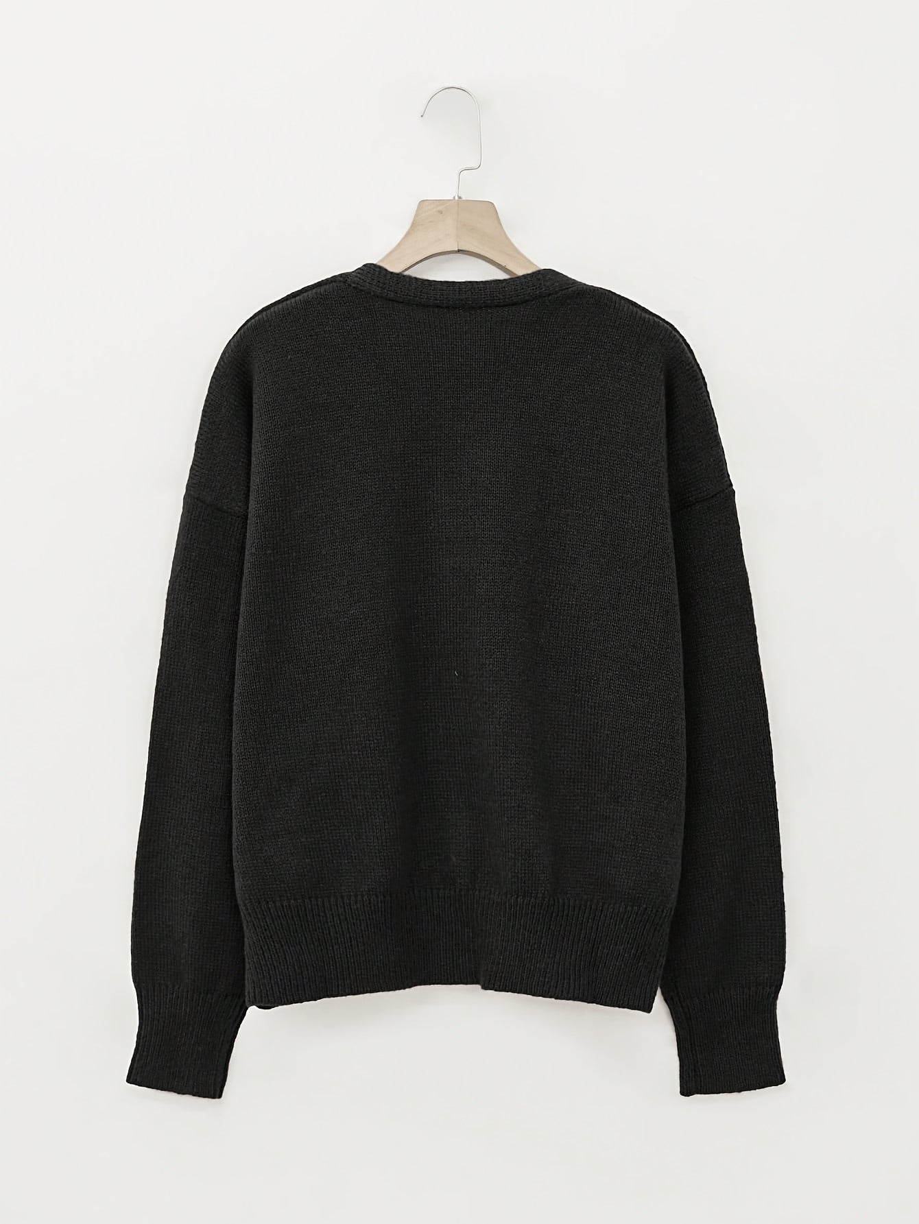Comfortable Cardigan Sweater for Women with V Neck Long Sleeve Button Front Relaxed Oversized Knit Style