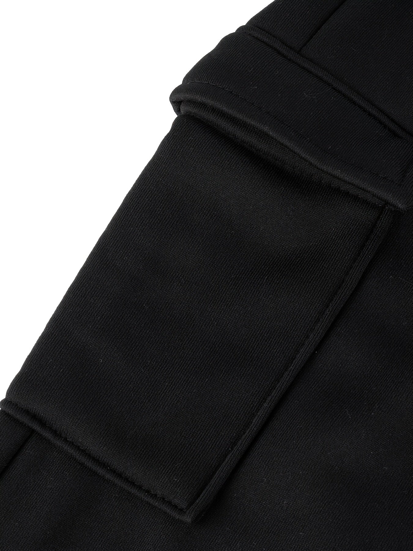FLS3011WW0 Women's Fleece-Lined Jogger Pants - Loose Fit Cargo-Style with Multiple Pockets, Drawstring Waist, All-Season Casual Athletic Lounge Pants for Women, Jogging Pants, Everyday Comfort Wear, Soft Texture Apparel