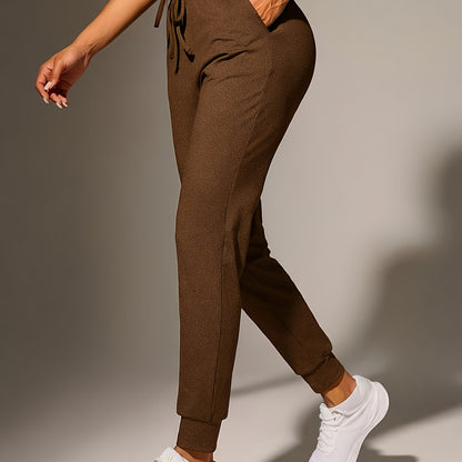 Comfortable Jogger Pants for Women with High Waist Drawstring Tapered Relaxed Pocket Casual Style