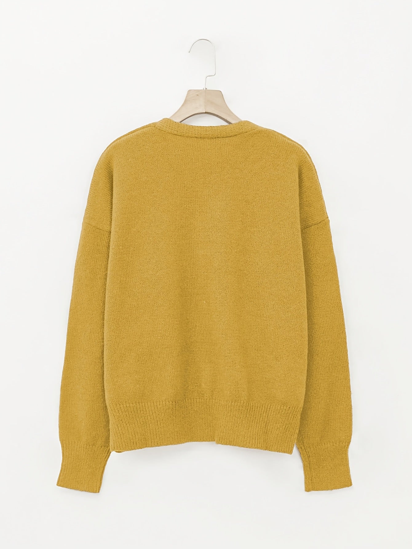 Comfortable Cardigan Sweater for Women with V Neck Long Sleeve Button Front Relaxed Oversized Knit Style
