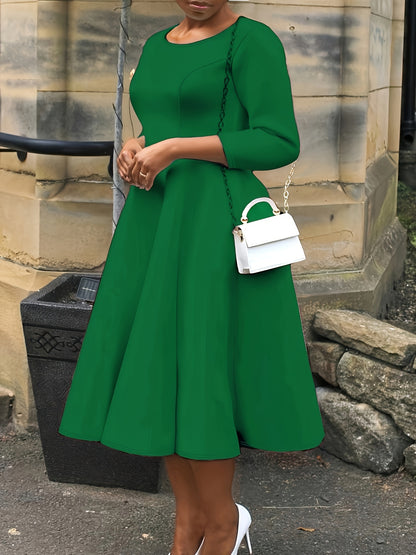 Plus Size - Plus Size - TB6312 Plus Size Fashion Elegant Temperament Dress