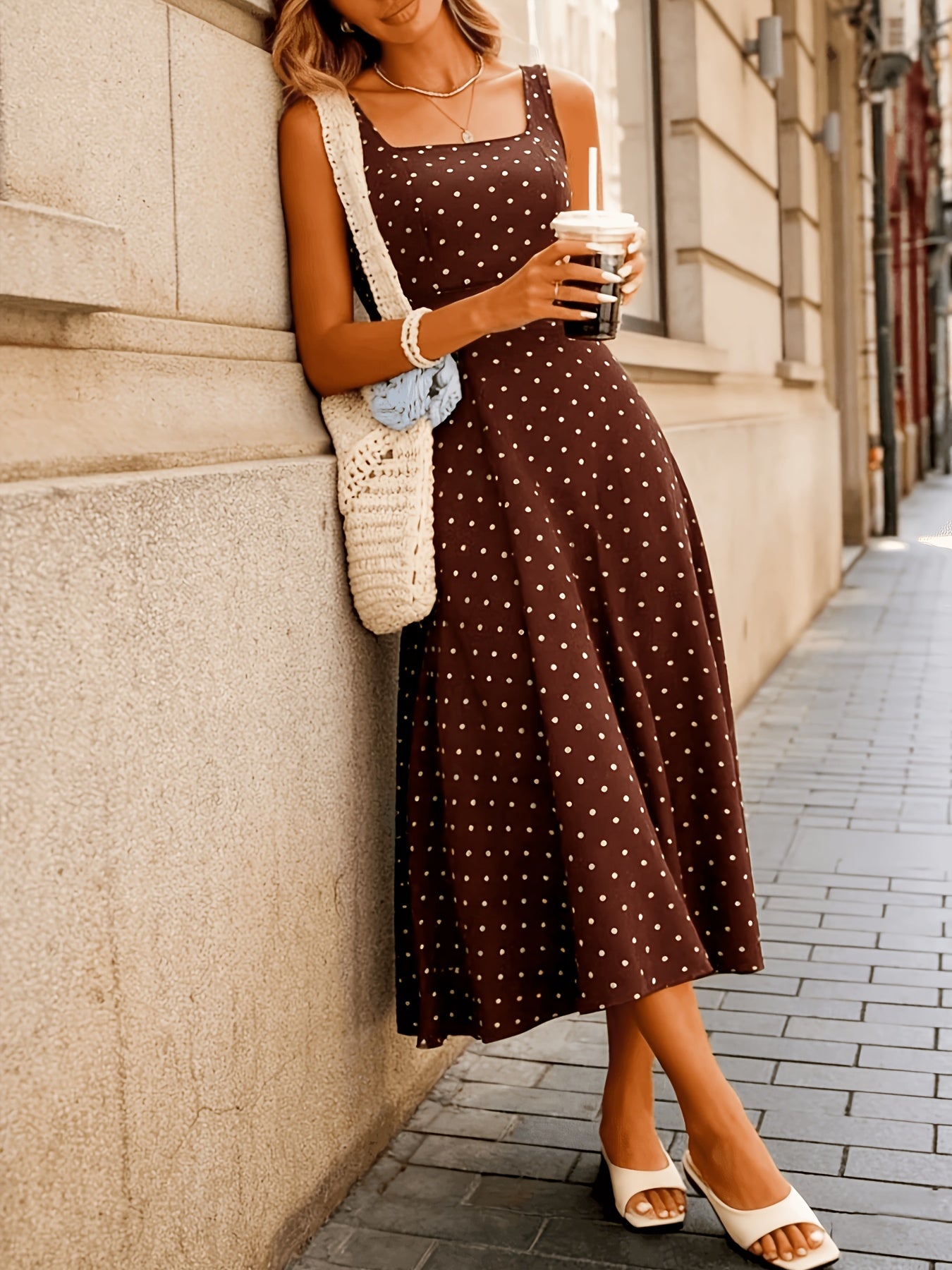 Women's Fashionable and Elegant Printed Waist-Cinching Dress, Suitable for Daily Wear and Various Occasions, Makes a Perfect Gift for Mothers, Ideal for Holidays, Beach Outings, Date Nights, and More. Printed Midi Dress, Summer Midi Dress