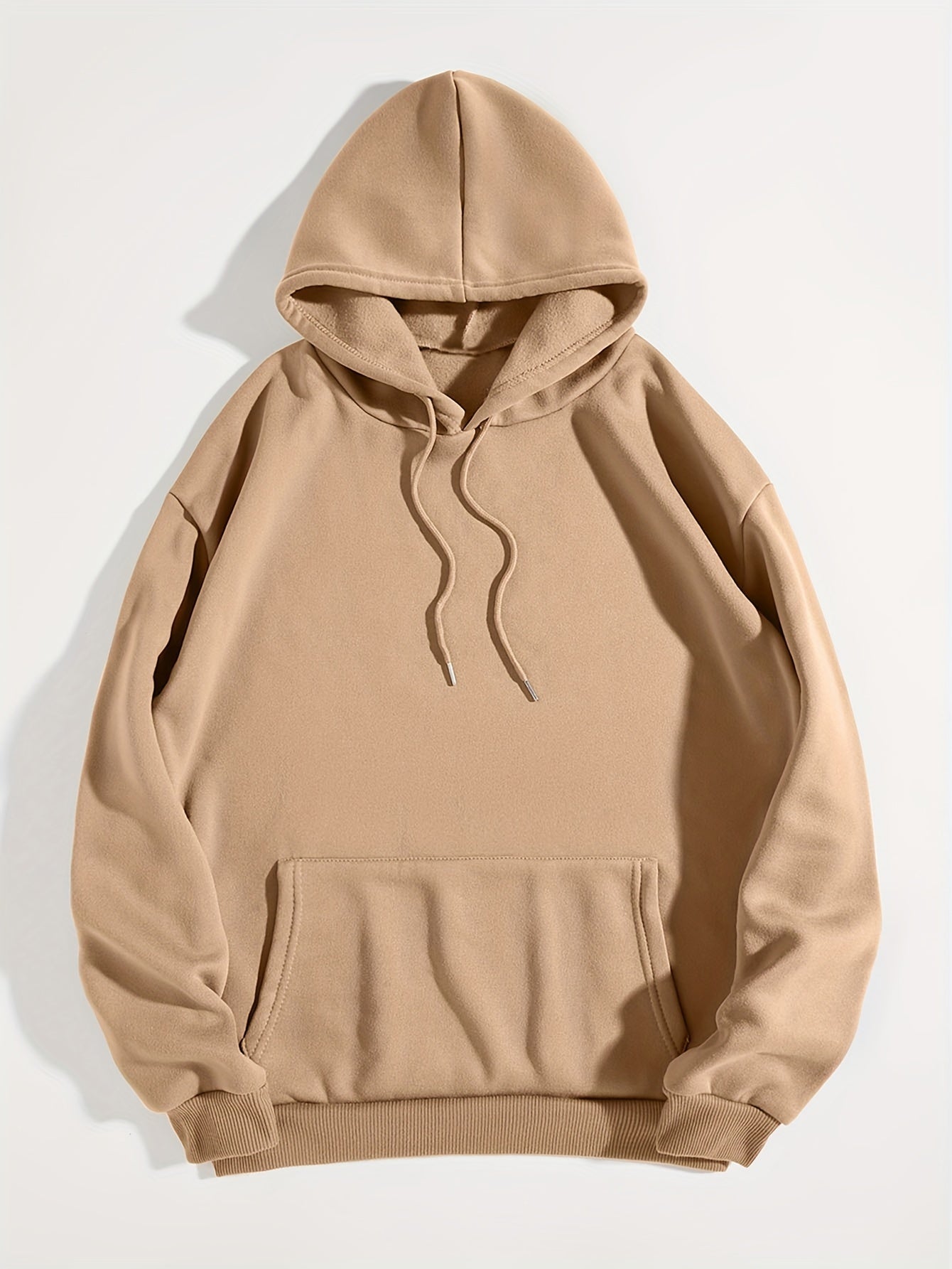 Comfortable Fleece Hoodie for Women with Drawstring Neck Long Sleeve Kangaroo Pocket Oversized Style