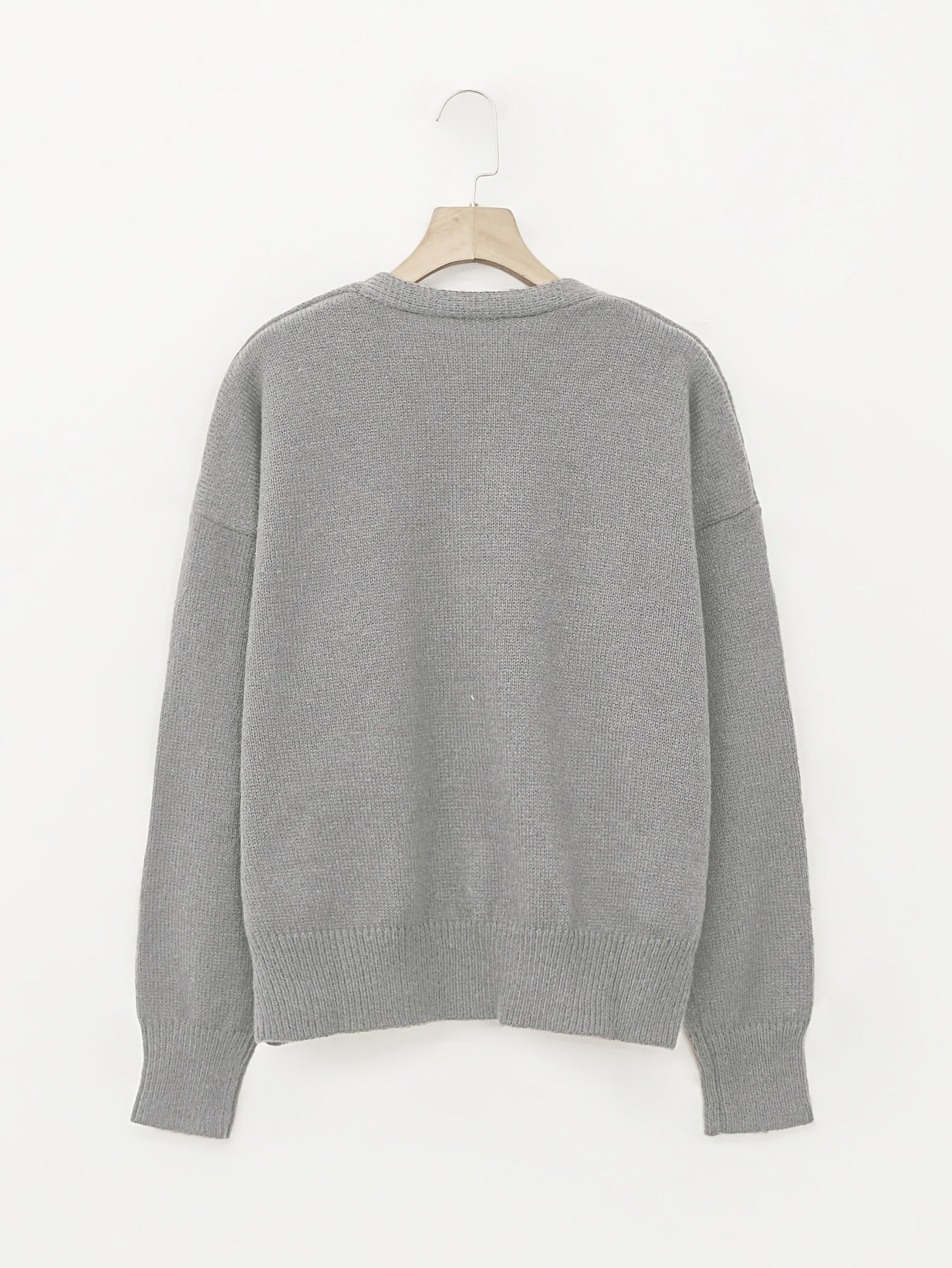 Comfortable Cardigan Sweater for Women with V Neck Long Sleeve Button Front Relaxed Oversized Knit Style