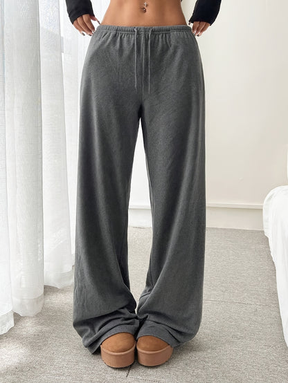 Autumn/Winter Limited Edition Women's Fashion Small Sweatshirt with Warm Fabric Long Pants