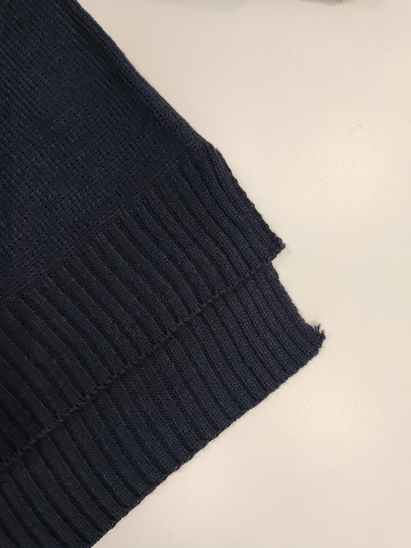 Comfortable Dark Blue Sweater Vest for Women with V Neck Sleeveless Relaxed Oversized Knit Style