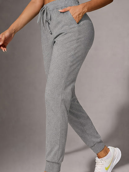 Comfortable Jogger Pants for Women with High Waist Drawstring Tapered Relaxed Pocket Casual Style
