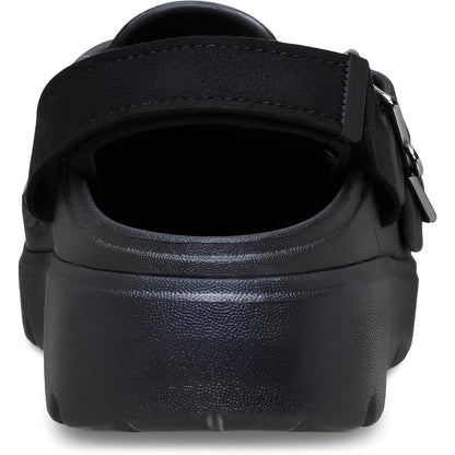 Comfortable Clogs for Women with Double Buckle Strap Chunky Lug Platform Backless Slip On Style