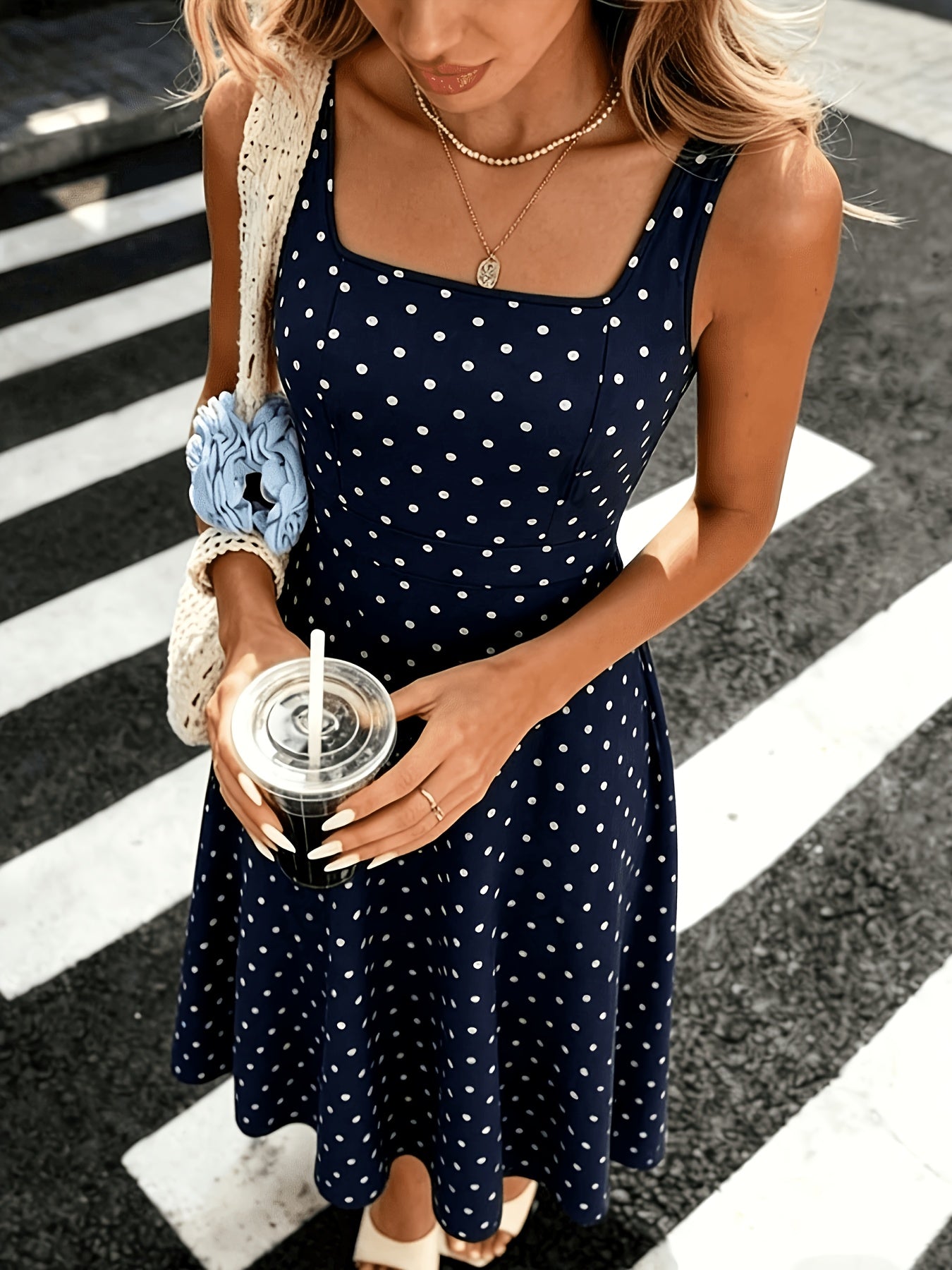 Women's Fashionable and Elegant Printed Waist-Cinching Dress, Suitable for Daily Wear and Various Occasions, Makes a Perfect Gift for Mothers, Ideal for Holidays, Beach Outings, Date Nights, and More. Printed Midi Dress, Summer Midi Dress