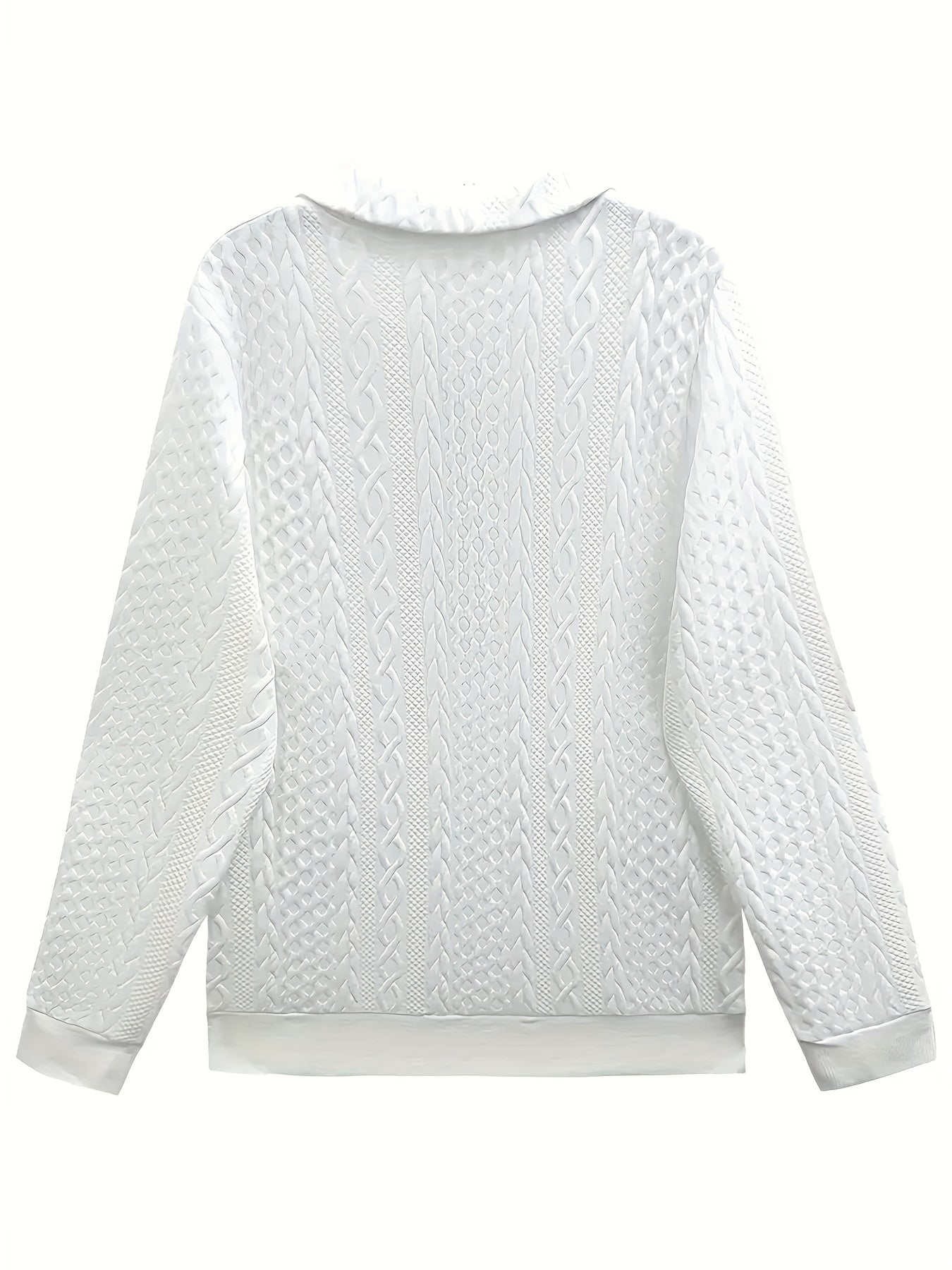 New Fashionable and Elegant Autumn and Winter Solid Color Zipper Pocket Turnover Collar Women's Long Sleeve Sweatshirt