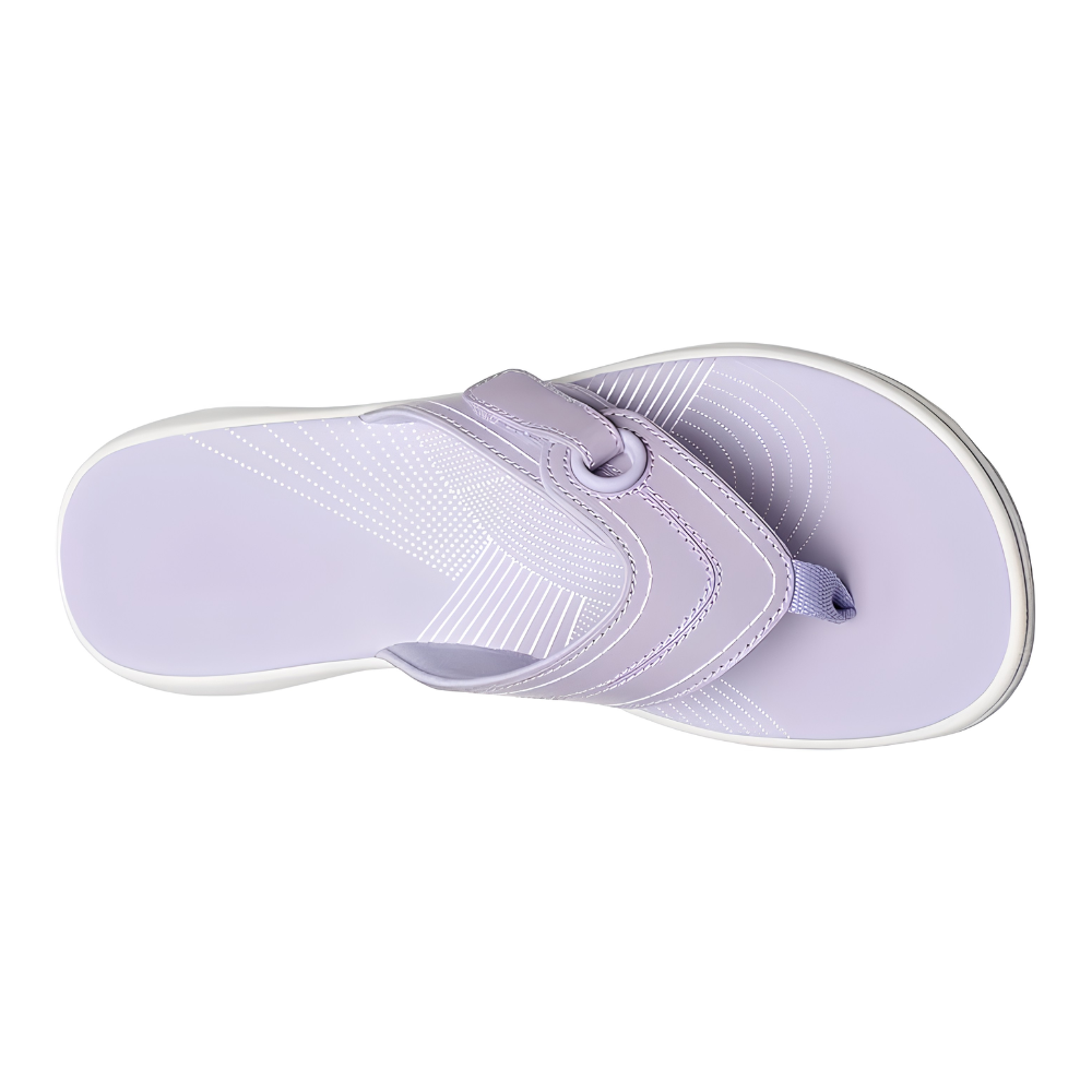 Comfortable Flip Flops for Women with Thong Strap Contoured Footbed Arch Support Style