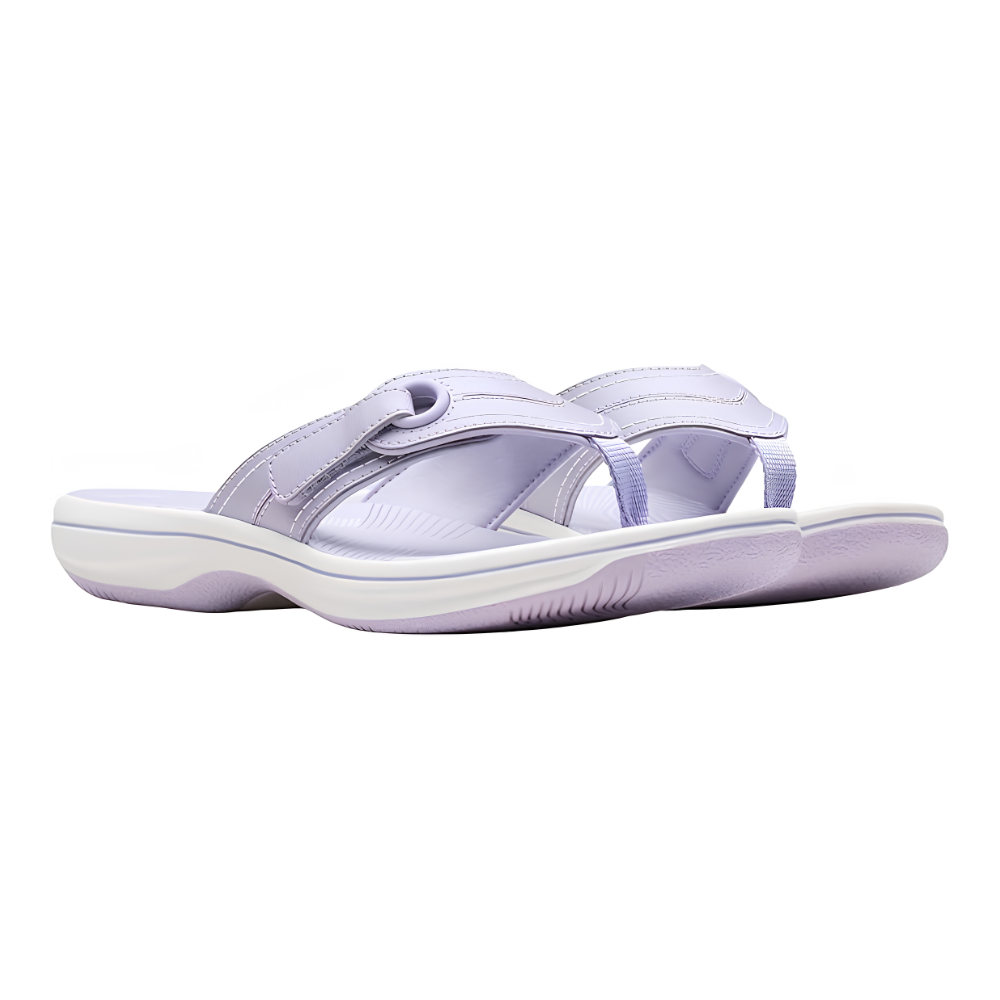 Comfortable Flip Flops for Women with Thong Strap Contoured Footbed Arch Support Style