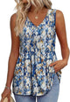 Yellow Blue Flowers / S (2-4)