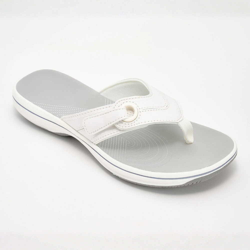 Comfortable Flip Flops for Women with Thong Strap Contoured Footbed Arch Support Style