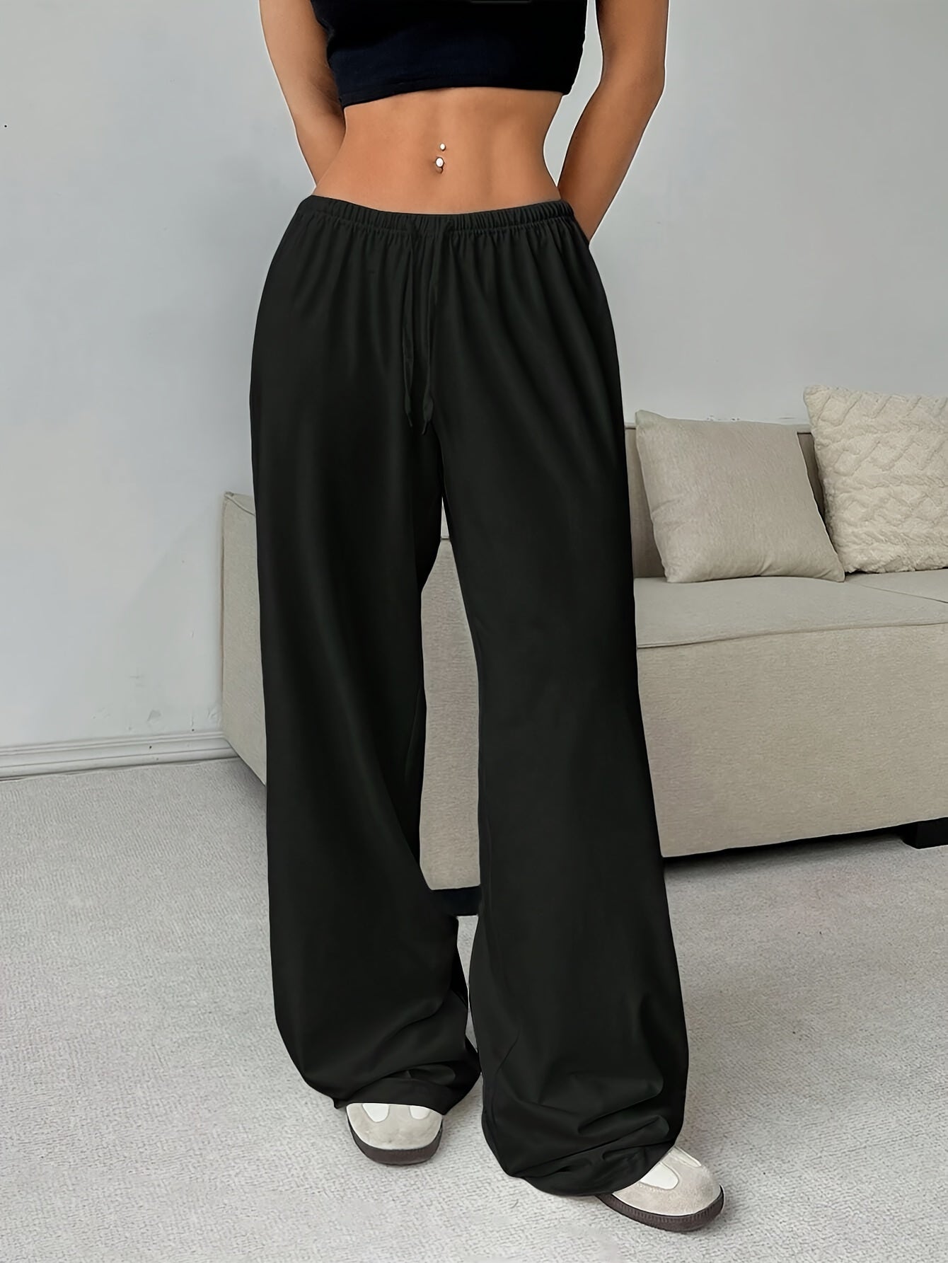 Autumn/Winter Limited Edition Women's Fashion Small Sweatshirt with Warm Fabric Long Pants