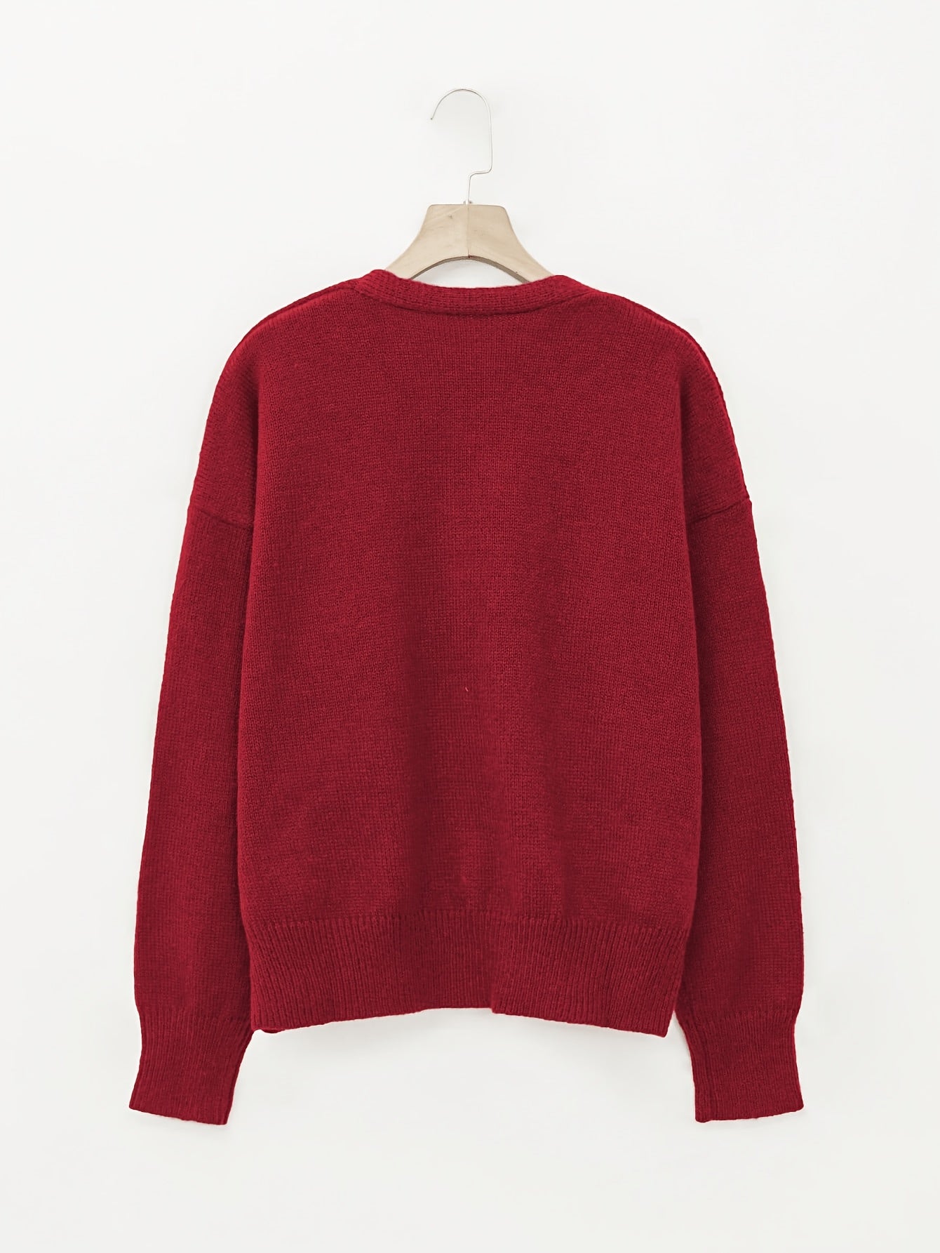 Comfortable Cardigan Sweater for Women with V Neck Long Sleeve Button Front Relaxed Oversized Knit Style