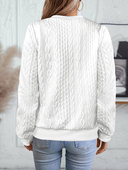Other Mountain Sq060661 Fashionable Elegant Fall Winter New Solid Texture Fabric Baseball Neck Zip-Up Women'S Long Sleeve Sweatshirt