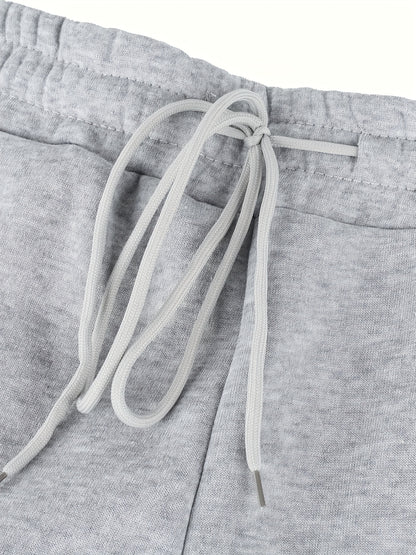 FLS3011WW0 Women's Fleece-Lined Jogger Pants - Loose Fit Cargo-Style with Multiple Pockets, Drawstring Waist, All-Season Casual Athletic Lounge Pants for Women, Jogging Pants, Everyday Comfort Wear, Soft Texture Apparel