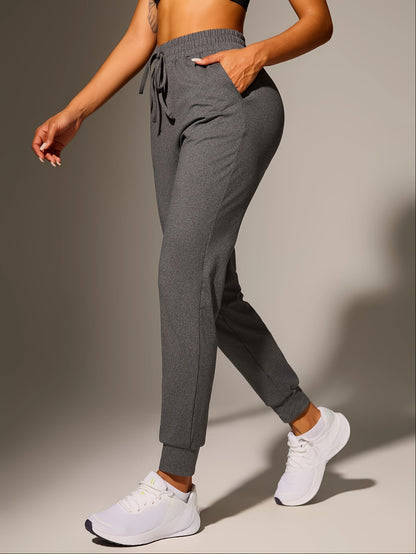 Comfortable Jogger Pants for Women with High Waist Drawstring Tapered Relaxed Pocket Casual Style