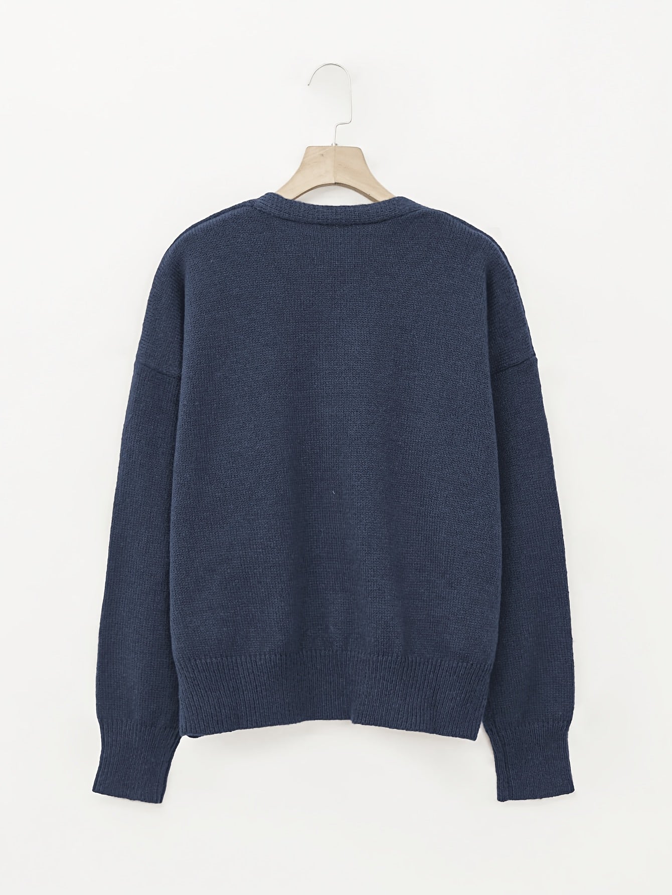 Comfortable Cardigan Sweater for Women with V Neck Long Sleeve Button Front Relaxed Oversized Knit Style