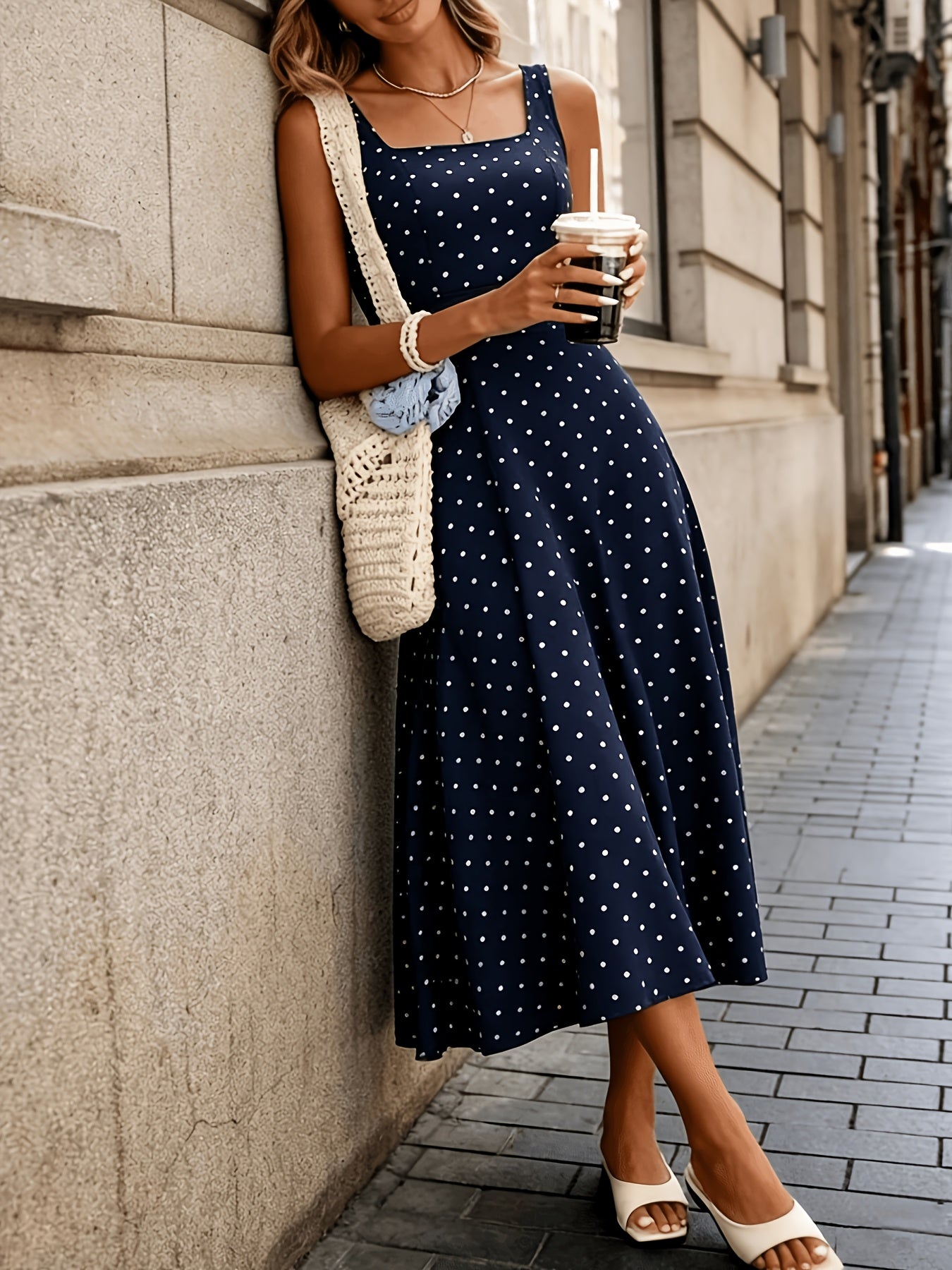 Women's Fashionable and Elegant Printed Waist-Cinching Dress, Suitable for Daily Wear and Various Occasions, Makes a Perfect Gift for Mothers, Ideal for Holidays, Beach Outings, Date Nights, and More. Printed Midi Dress, Summer Midi Dress