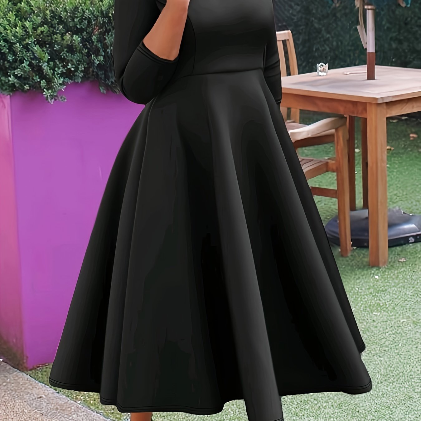 Plus Size - Plus Size - TB6312 Plus Size Fashion Elegant Temperament Dress