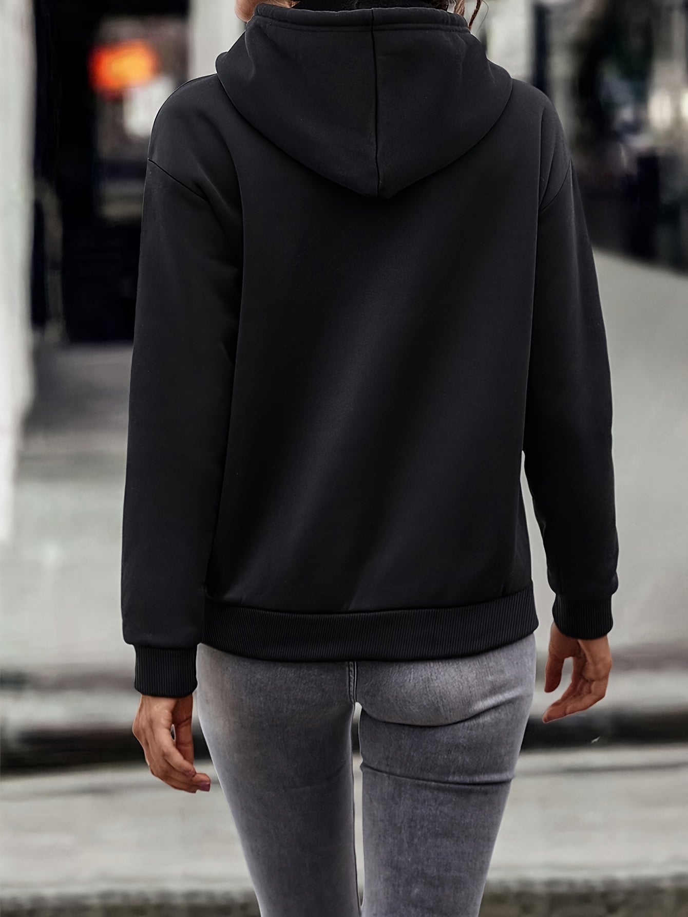 Women'S Casual Hooded Sweatshirt