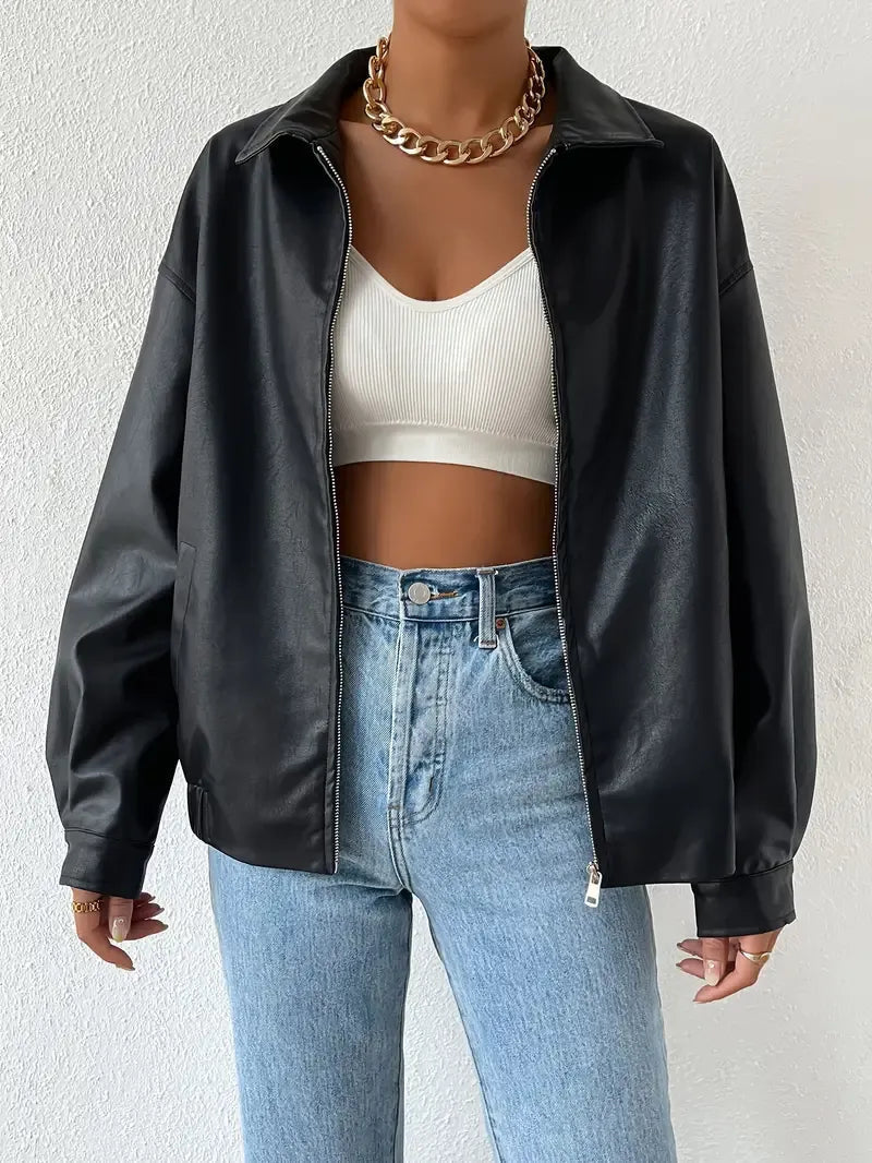 Lena | Women's Oversized Zip-Up Jacket